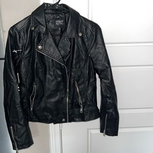 Urban retro leather biker jacket